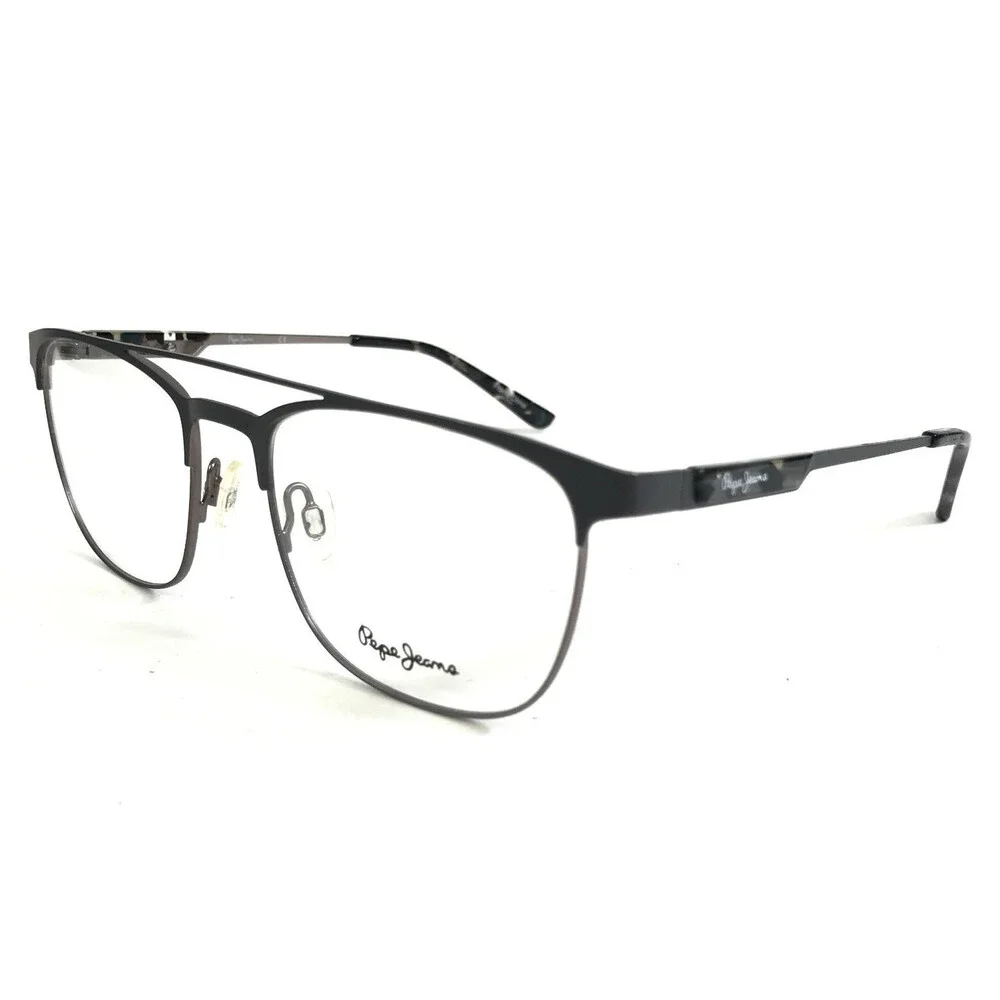Pepe Jeans Eyeglasses Frames Jeff PJ1302 C2 Gunmetal Square Full Rim 52-17-140